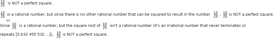 A fraction which is not a perfect square A fraction which is not a perfect square